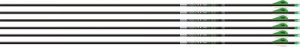 Easton 101278 Axis 5mm 400 Arrows 6-Pack with 2" Blazer Vanes