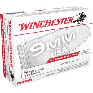 Winchester Ammo USA9W Target 9mm Luger 115 gr FMJ 200 Rounds