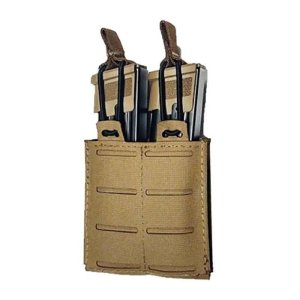 Military Armament TacShield RZR Double Pistol Magazine Pouch Coyote Brown