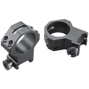 Weaver Mounts Skeleton Rings Scope Ring Set Black Anodized Aluminum 30mm Tube Extra High Four Hole