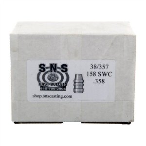 SNS SS38158SWC 38 Cal .358" 158gr SWC Lead Bullets 500/Box