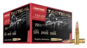 Norma Range & Training Ammo 7.62x39 124Gr 20RD Box