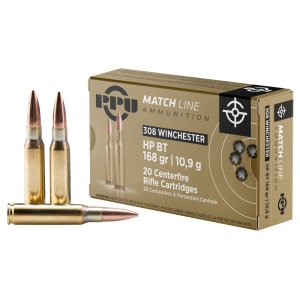 Prvi Partizan PPM3082 .308 Win 168gr HPBT Match Ammo 20/Box