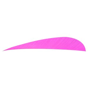 Trueflight 11502 Parabolic Feathers Pink 4 In RW 100 Pack