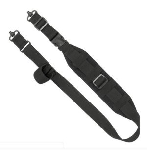 Grovtec QS Heavy Gunner Push-Button Swivels Black Sling