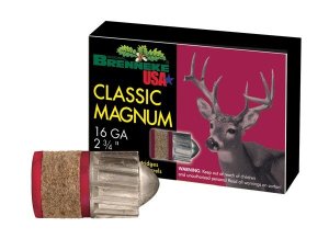 Brenneke 16 Gauge 2.5in Centerfire Shotgun Slug Ammo, 5 Rounds, SL162BR