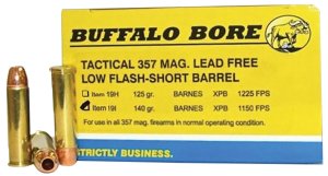 Buffalo Bore 19I20 357 Mag 140gr Barnes VOR-TX XPB Lead-Free 20/Box