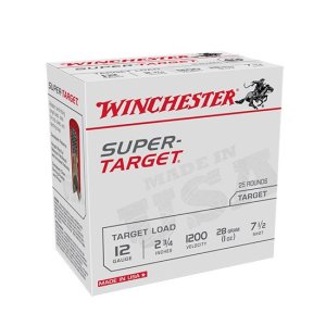 Winchester Ammo Super Target 12 Ga 2.75" 1 oz 7.5 Shot 25 Box TRGT12007