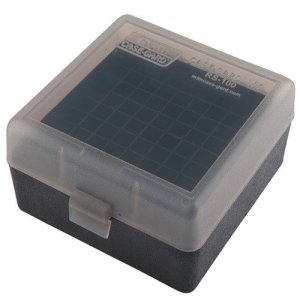 MTM Case-Gard RS-100 Flip-Top Ammo Box 100 RD 223 204 CLR-SM