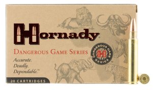 Hornady Dangerous Game 375 Ruger 300 Grain 20 Rounds Box
