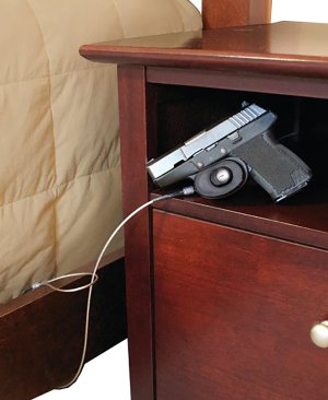 PSPI LDTL Lock Down Trigger Lock with Cable Security Device