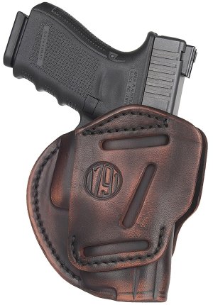 1791 Gunleather 3WH5VTGA 3-Way IWB/OWB Size 05 Vintage Leather Belt Loop