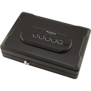 Bulldog Single Pistol Vault 13x8.25x2.75in Trio Lock LED Code