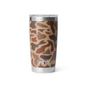 YETI Rambler 20oz Tumbler MagSlider Lid Stainless Steel Double-Wall Vacuum Wetlands Camo