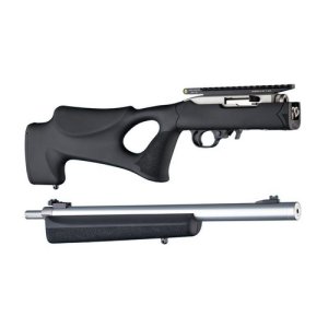 Hogue 21070 Ruger 10-22 Takedown Thumbhole Rubber OverMolded Stock with .920" Diameter Barrel Channel Black