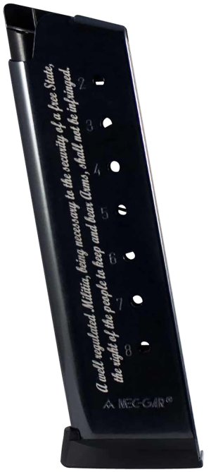 Mec-Gar MGCG45082A Standard 8rd 45 ACP Fits 1911 Government Blued w.2nd...