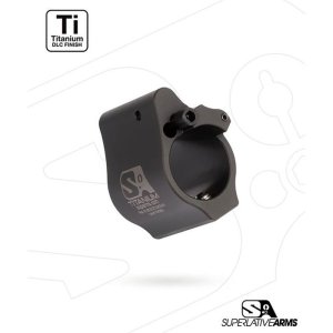 Superlative Arms AR-15 .936 In Solid Titanium Adjustable Gas Block Black