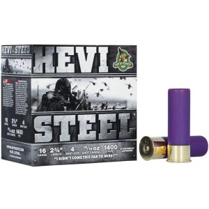 HEVI-Shot HEVI-Steel Shotshell 16ga 2-3/4 15/16oz 1400 fps #4 25/ct