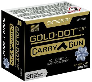 Federal Premium Ammunition Gold Dot Carry Gun 45 Auto +P 200gr HP