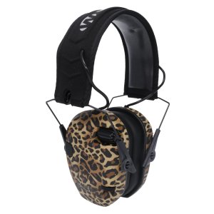 Walker's GWP-RSEM-LEO Razor Slim Electronic Muff NRR 23dB Leopard Print