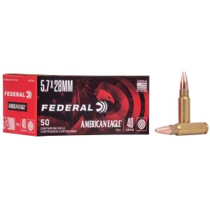 Federal AE5728A 5.7x28mm 40 Grain FMJ 50 Rounds Per Box