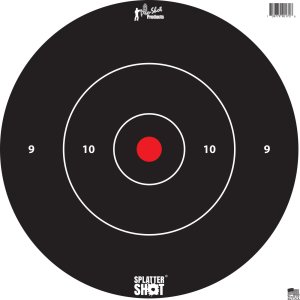 Splatter Shot 12 White Bull's-Eye Target 5/ct