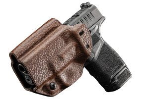 Mission First Tactical H3 Leather Hybrid Holster IWB/OWB Brown