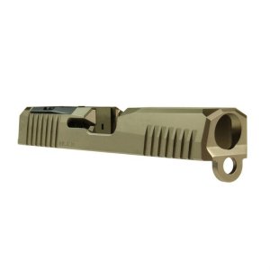 Lone Wolf LWD-DKSLIDE19-G3-FDE 9mm RMR Cut Stripped Slide FDE Glock 19 Gen3