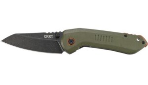 Overland Outdoor Folding Knife 3 in Blade High Carbon Steel Stonewash Finis