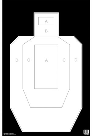 Action Target IPSC/PBKB Practice Targets 100 Pack Paper
