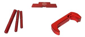 Cross Armory CRG5OKRD Glock Gen5 3-Piece Kit Red Anodized Steel/Aluminum
