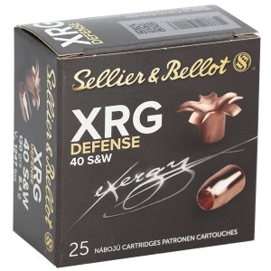 Sellier & Bellot SB40XA 40S&W 130gr Solid Copper HP Ammo 25 Rounds