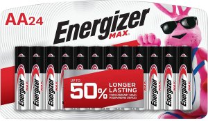 Energizer E91BP24V1 AA Max 1.5V Alkaline Batteries 24 Pack