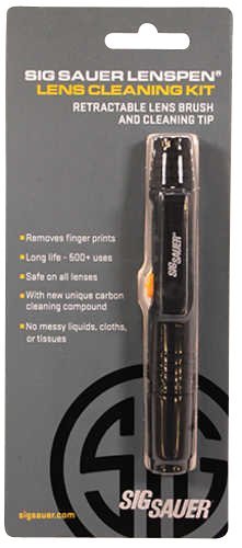 Sig Sauer Lens Cleaning Kit Retractable Microfiber Cloth Travel Case