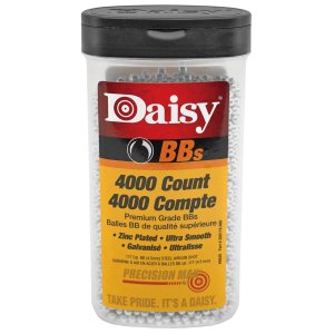 Daisy BB'S 4000 CT Zinc-Plated Steel .177 Caliber 4.5mm BBs Flip Top Bottle