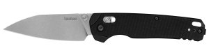 Kershaw 6110 Bel Air XL 3.40" Folding Plain Stonewashed CPM MagnaCut Steel Blade, Black Textured G10