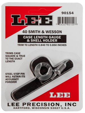 Lee Case Length Gage and Shell Holder .40 S&W