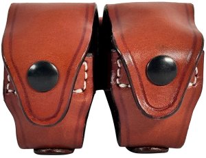 1791 Gunleather RVSLDCBRA Double Speed Loader Carrier Steerhide