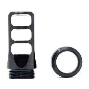 Faxon Firearms FFMD863PMBSQPQ Muzzlok 8.6 Blackout 3-Port Muzzle Brake