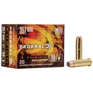 Federal Premium Ammunition Fusion 357 Mag 158 gr Soft Point 20 Rounds