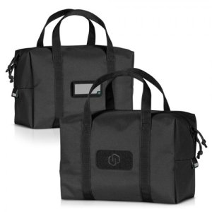 Savior Equipment Mini Hauler Duffle Bag, 2 Pack, Obsidian Black, 12.25x8.5x6in, DUFMINI-2P-BK