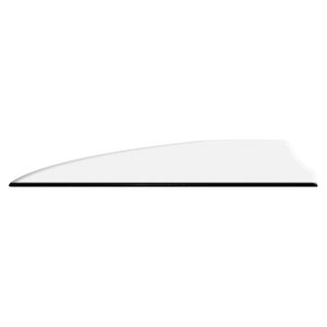 Q2i Fusion X-II Vanes White 3" Shield Cut Design 100pk Q07048