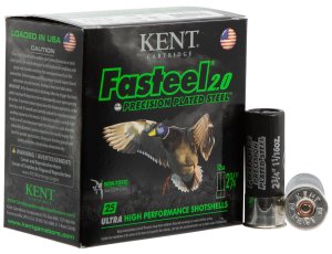 Kent Cartridge Fasteel 2.0 12 Gauge 2.75 In 1 1/16 oz BB Shot 1550 fps