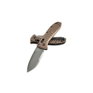 Benchmade 5700SGY-1 AU Presidio 3.72" CPM-M4 Burnt Bronze Anodized Scales