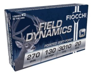Fiocchi 270SPB 270 Winchester 130gr Pointed Soft-Point 24In