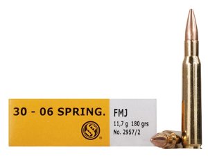 Sellier & Bellot SB3006A Rifle 30-06 Springfield 180gr FMJ 20 Rounds