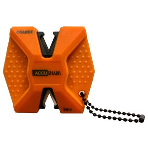 AccuSharp Knife Sharpener Tungsten Carbide Blades Rubber Over-Molded Grip