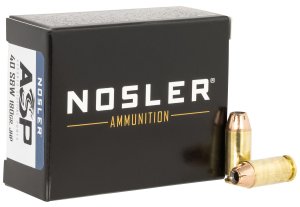 Nosler 51279 40 S&W 180 Grain Jacketed Hollow Point 20 Rounds Box