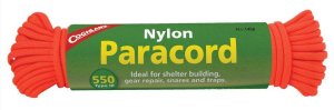 COGHLAN'S Paracord 50ft Neon Orange Type III 550 Commercial Grade