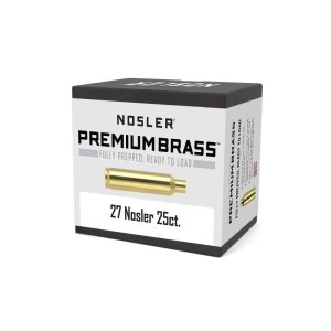 Nosler 10145 Unprimed Brass .27 Nosler 25 Count Box, Prepped, USA